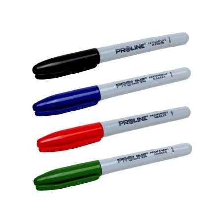 Marker permanentny "Okrągły" 4 rodzaje kolorów Proline 38033