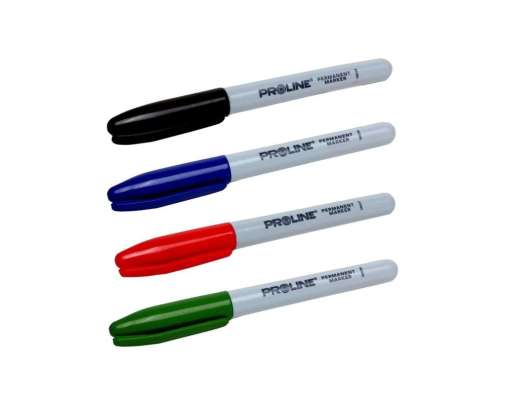 Marker permanentny "Mini" 4 rodzaje kolorów 80 sztuk Proline 38043