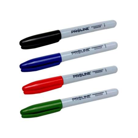 Marker permanentny "Mini" 4 rodzaje kolorów 80 sztuk Proline 38043