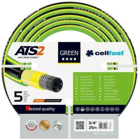 Wąż ogrodowy Green ATS fi:3/4" długość 25m rolka Cellfast CF15120R
