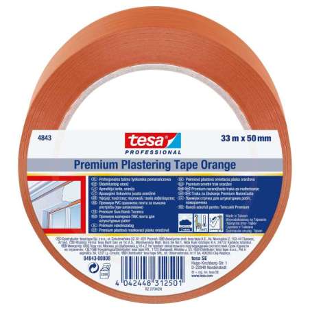Taśma tynkarska PVC pomarańczowa Tesa H0484309