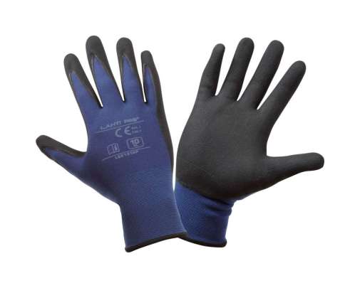 Rękawice ochronne powlekane spienianym nitrylem niebieskie Lahi Pro L2213