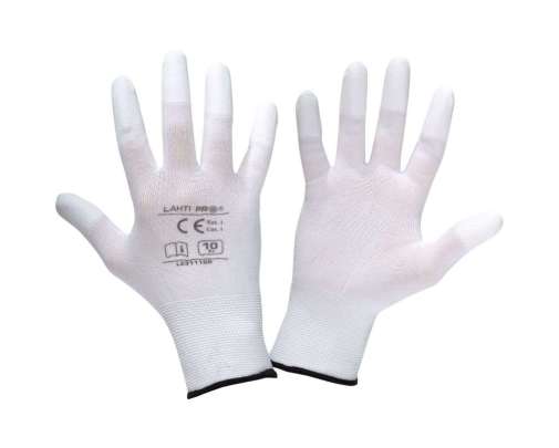 Rękawice robocze białe poliuretanowe Lahti Pro L2311