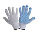 Rękawice nakrapiane biało niebieskie 12 par Lahti Pro L240410W
