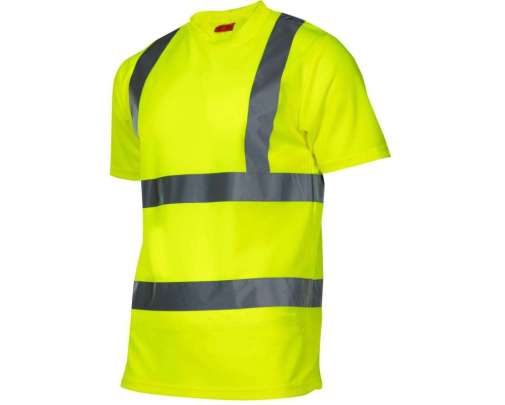 LAHTI PRO t-shirt koszulka odblaskowa ostrzegawcza żółta L40208