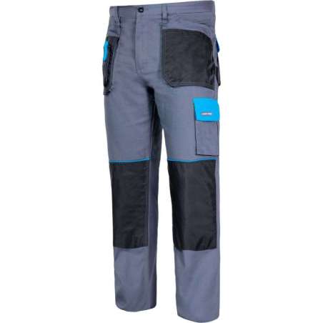 Spodnie szaro-niebieskie bawełna Lahti Pro L40504