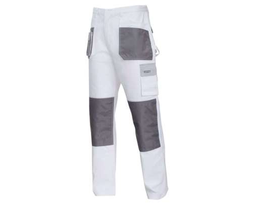 Spodnie robocze do pasa ochronne bawełna białe Lahti Pro L40513