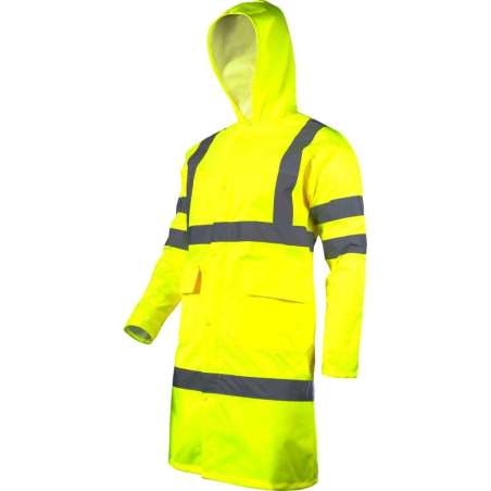 Płaszcz przeciwdeszczowy ostrzegawczy żółty Lahti Pro L41701