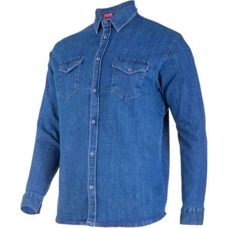 Koszula jeansowa niebieska Lahti Pro L4181101