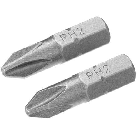 Bity końcówki wkrętarskie Phillips PH2 25mm 2szt Stanley STA61021