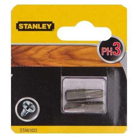 Bity końcówki wkrętarskie Phillips Ph3 Stanley STA61022