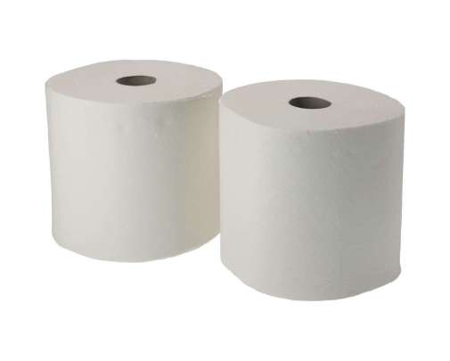 Ręcznik papierowy biały celuloza 2x200m 2 warstwy czyściwo 667 listków 46016