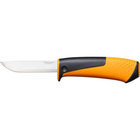 Nóż uniwersalny z ostrzałką 215mm pomarańczowy Hardware Fiskars F1023618