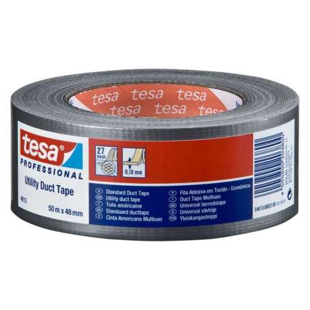 Taśma naprawcza Duct Tape 50m x 50mm, srebrna Tesa H7461303