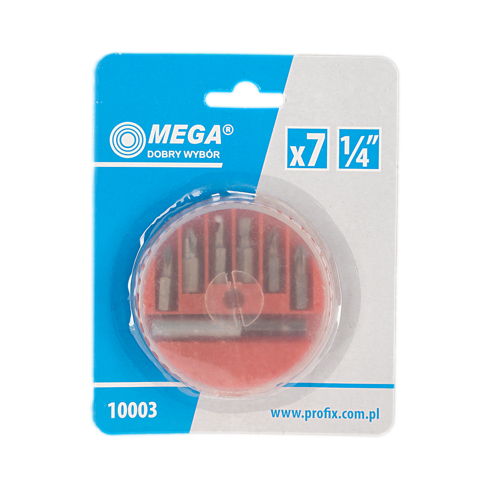 Zestaw bitów 7 elementów PH1 PH2 PZ1 PZ2 uchwyt magnetyczny Mega 10003