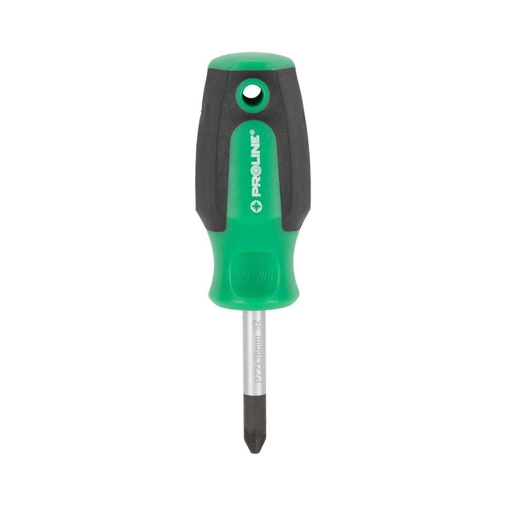 Wkrętak soft touch pozidriv PZ2 38 mm S2 HRC 59 magnes Proline 10173