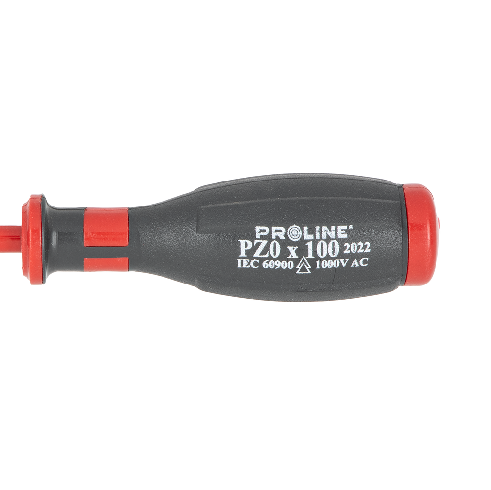 Wkrętak 1000 V krzyżowy elektrotechniczny PZ0x100 mm Proline 10516