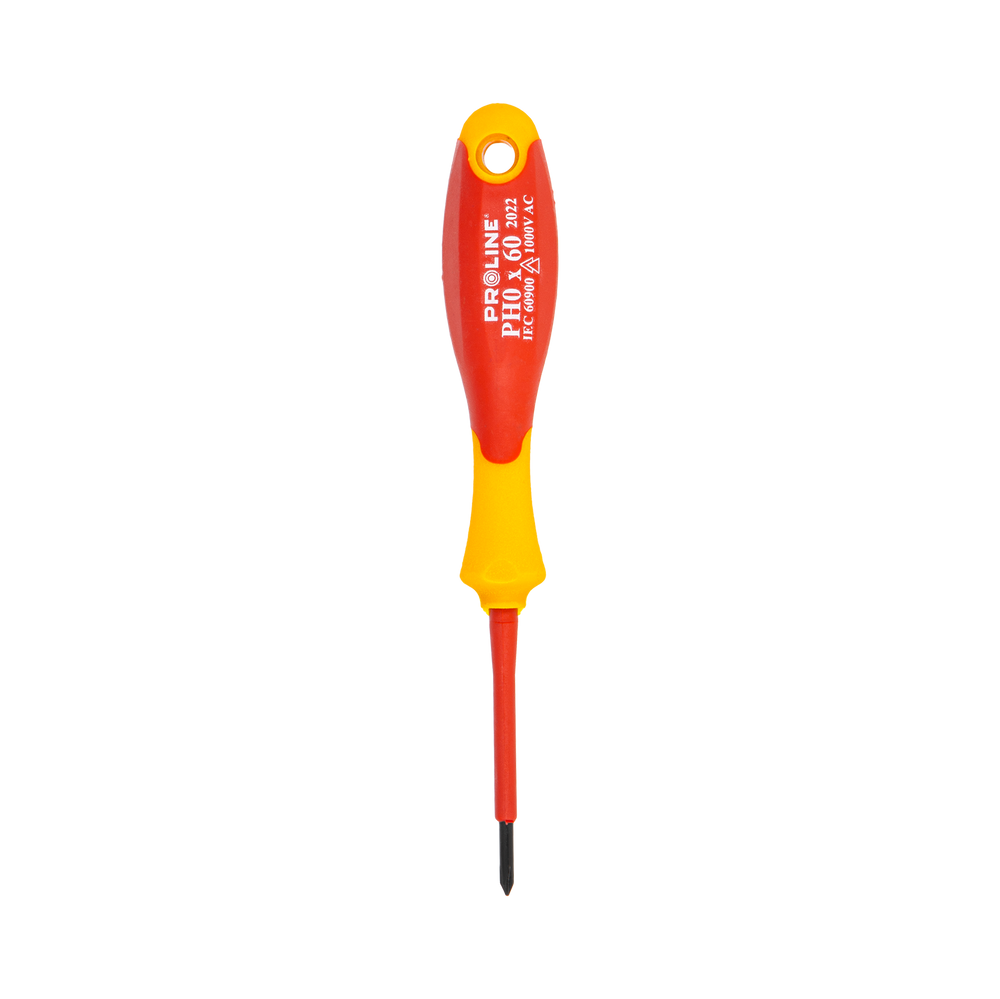 Wkrętak 1000 V krzyżowy phillips elektrotechniczny PH0x60 mm Proline 10592