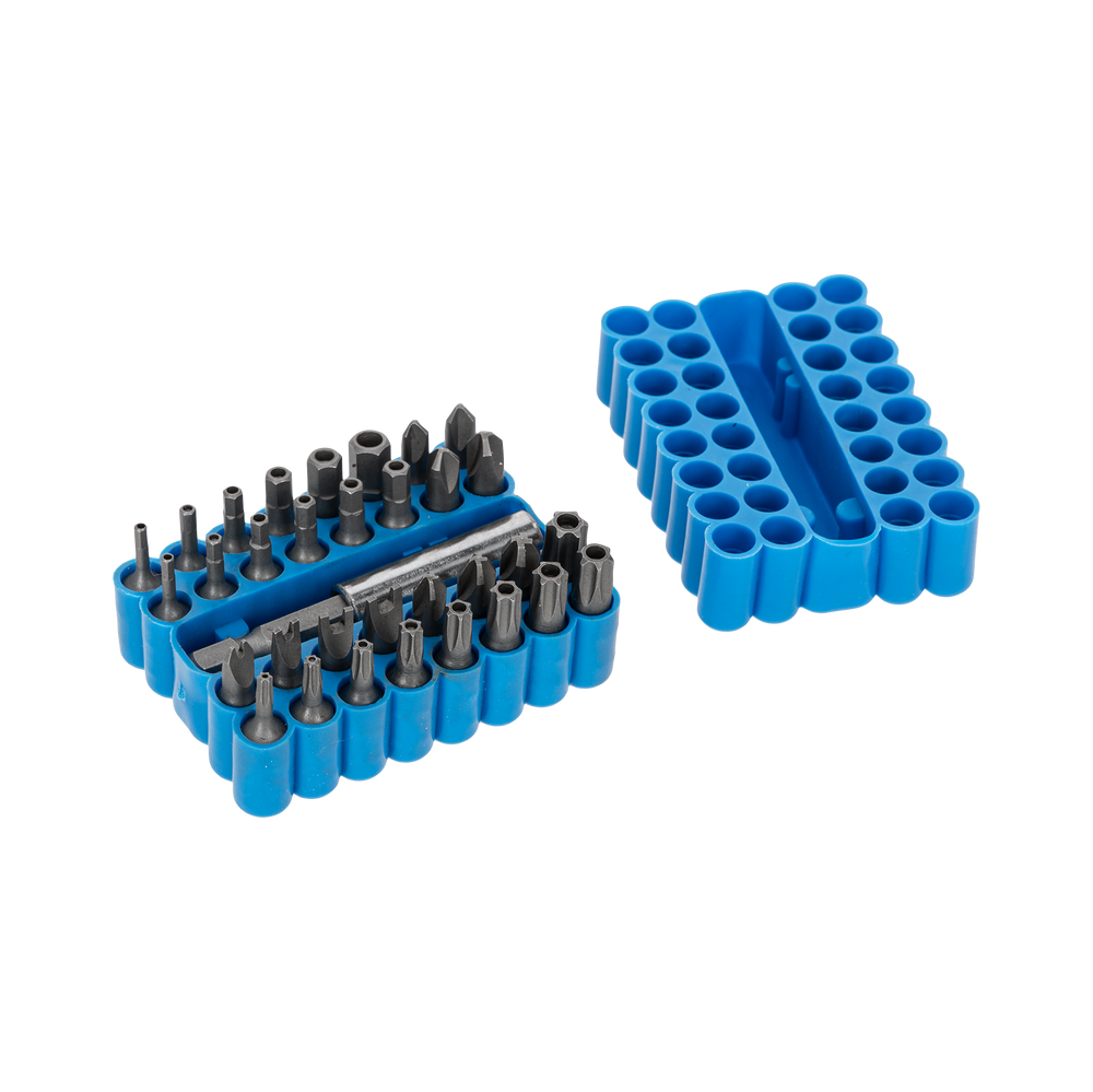 Zestaw bitów Security 33 elementy T8-T40 imbus 2-6 mm uchwyt Mega 10733