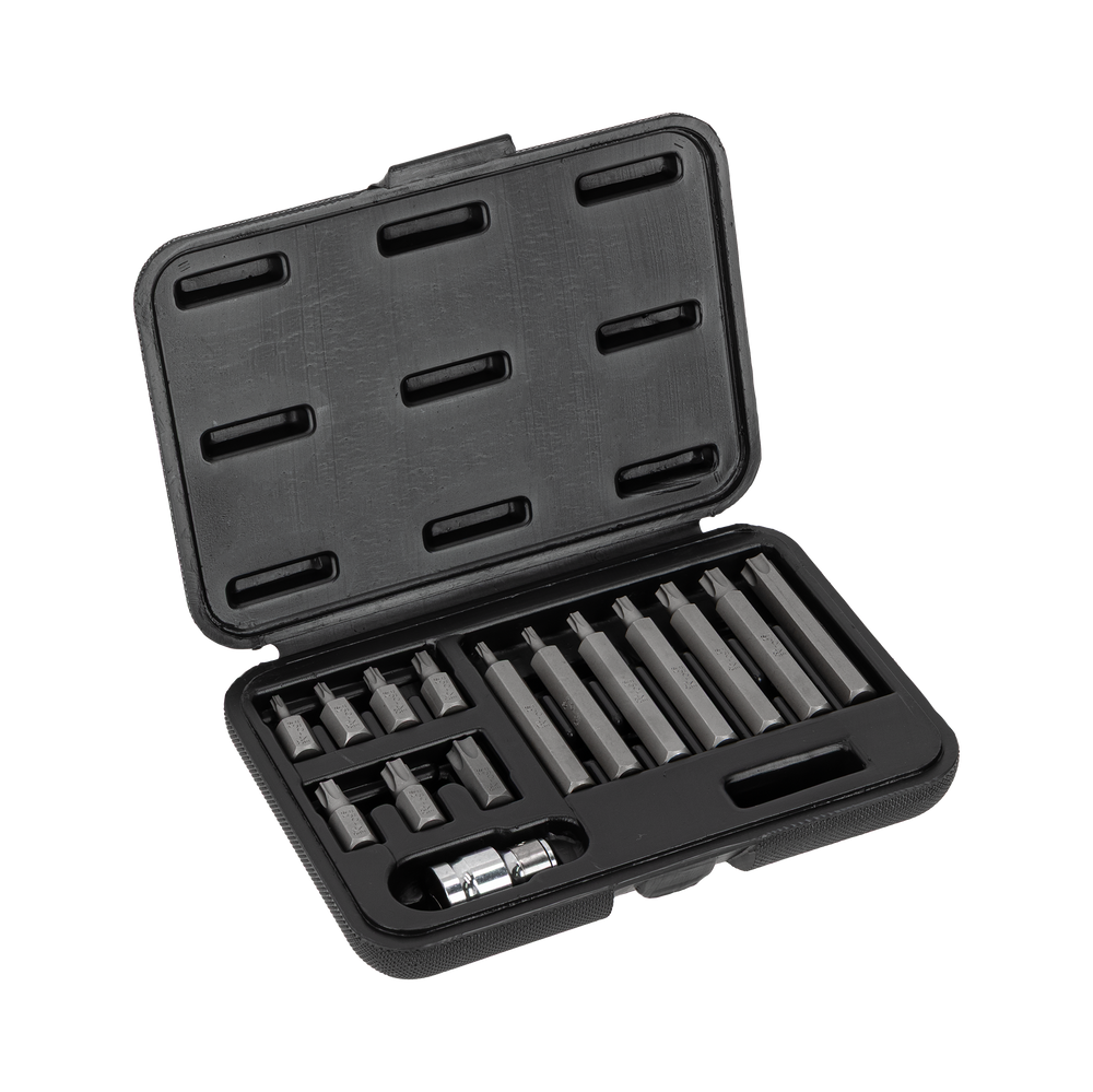 Zestaw końcówek bitów 38 Torx T20-T55 30 mm i 75 mm 15 elementów Proline 10741