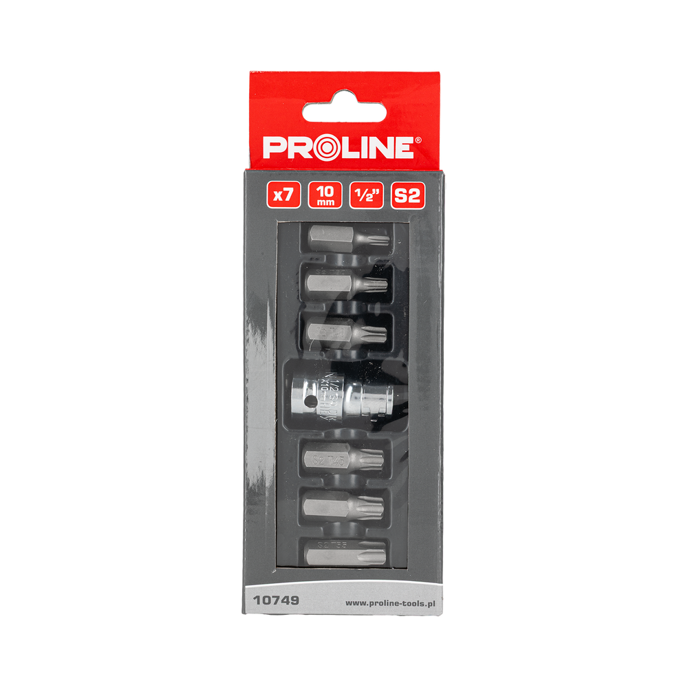 Bity Torx T25-T55 7 elementów S2 Proline 10749