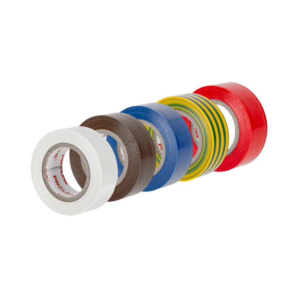 Taśmy izolacyjne 5 sztuk 013 mm x 19 mm x 10m Proline 13161