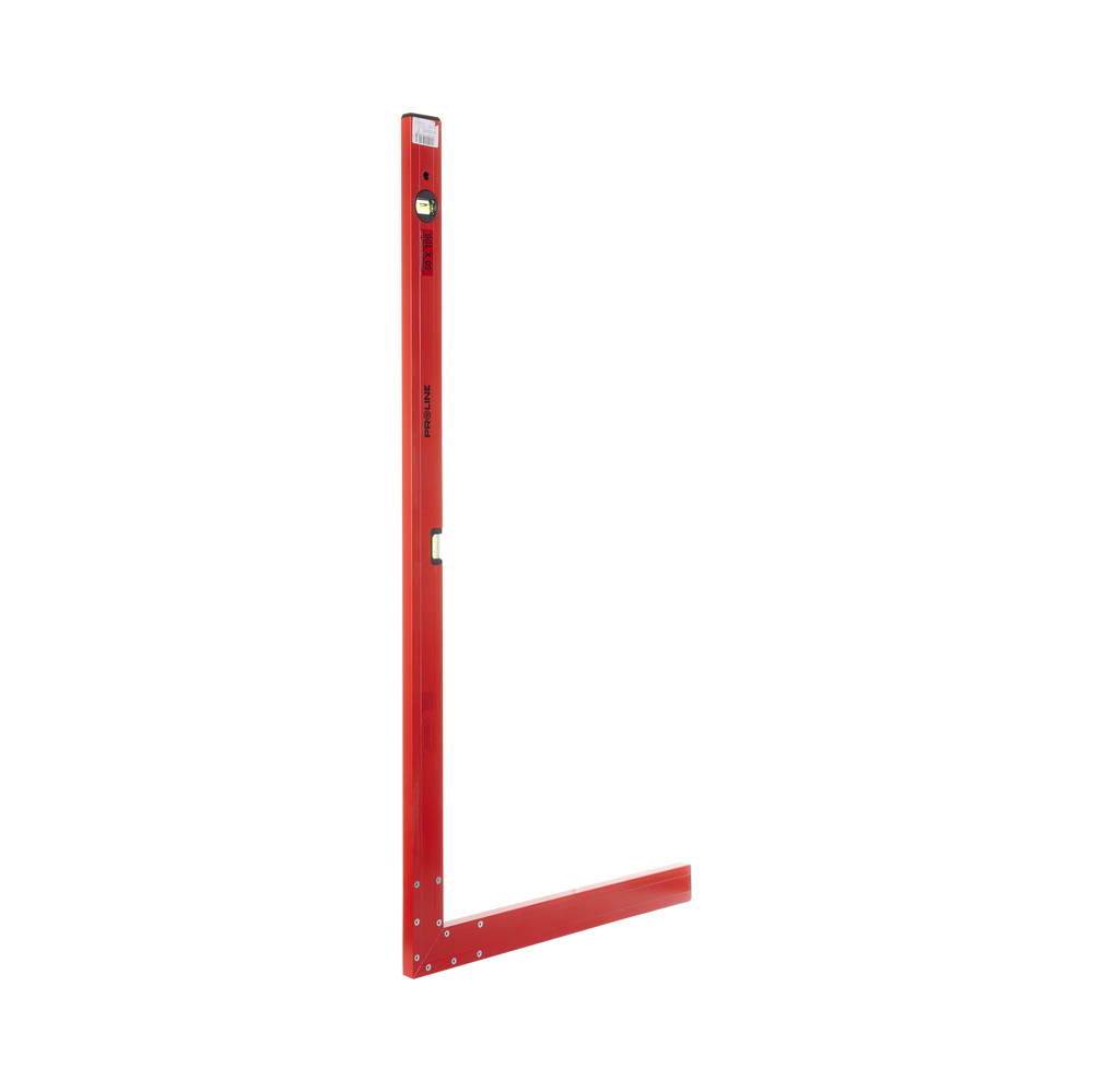 Kątownica alu czerwona 50x80 cm 2 libelki poz-pion Proline 14908