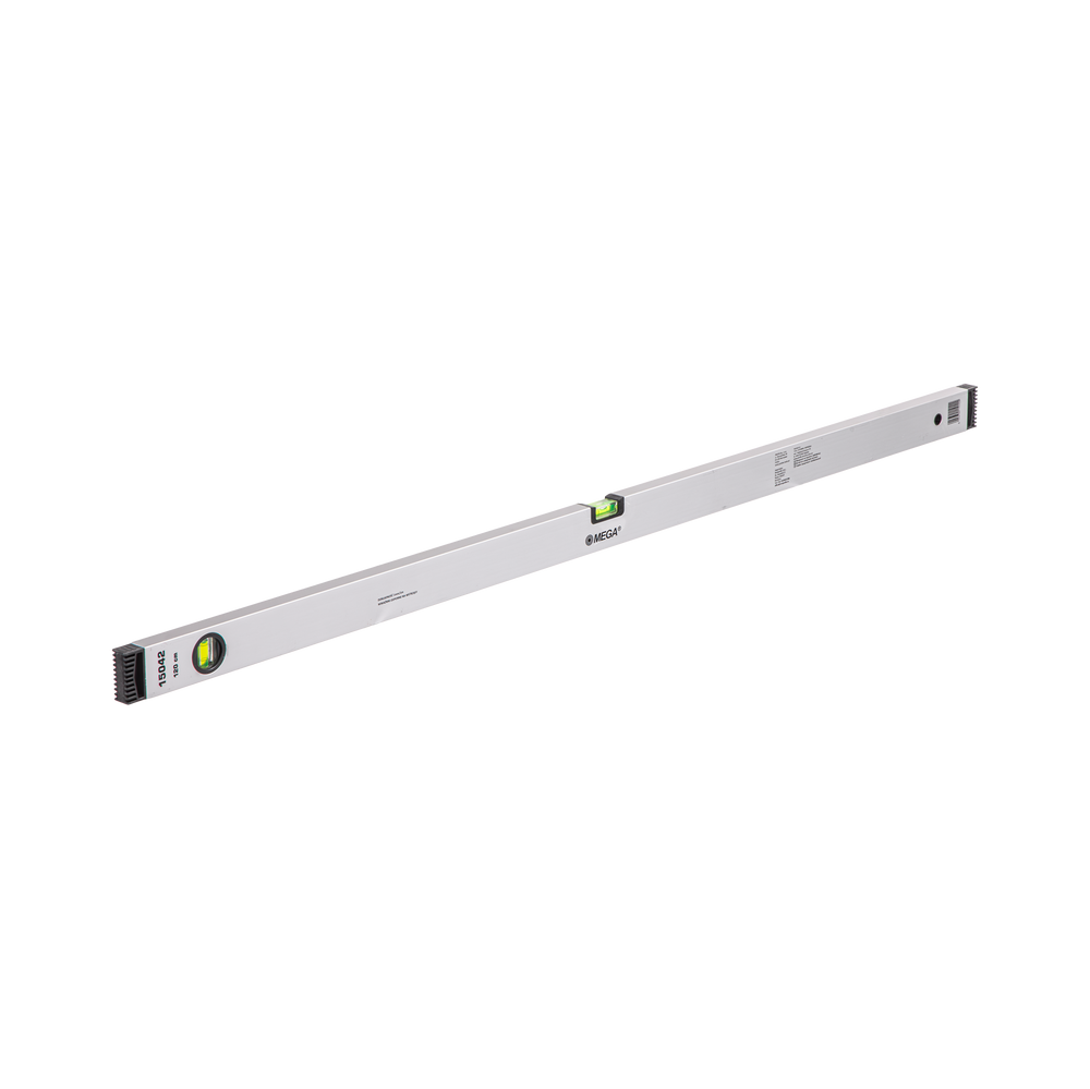 Poziomnica 120 cm 2 libelki aluminiowa Mega 15042