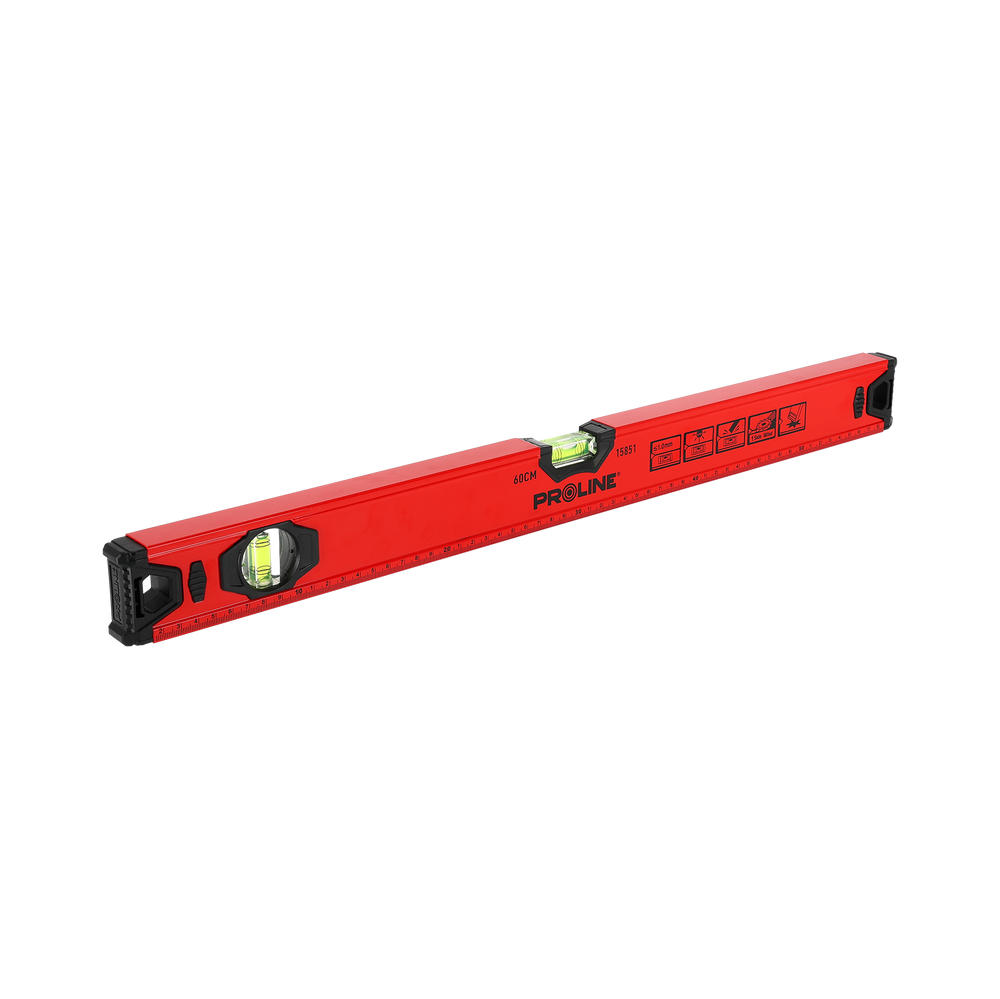 Poziomnica aluminiowa 60 cm 0,6m 2 libelki 1 mm/1m Standard Proline 15851