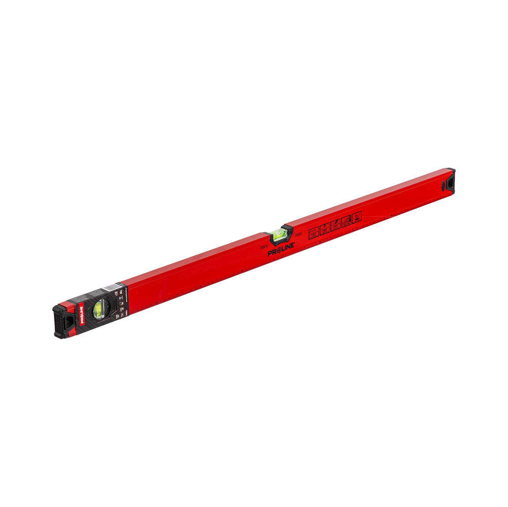 Poziomnica aluminiowa 100 cm 1m 2 libelki 1 mm/1m Standard Proline 15853