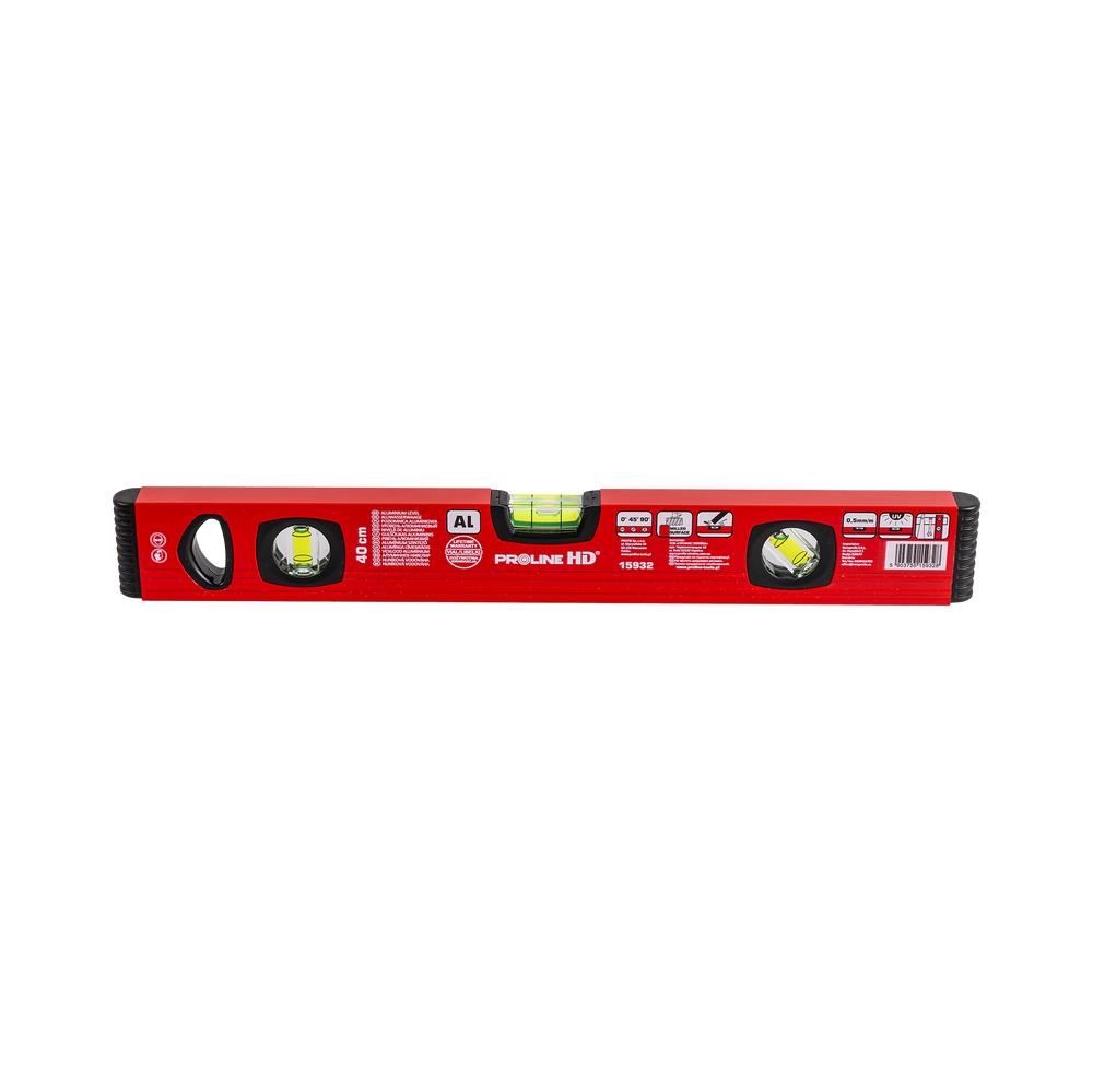 Poziomnica aluminiowa 3 libelki 40 cm Proline HD 15932