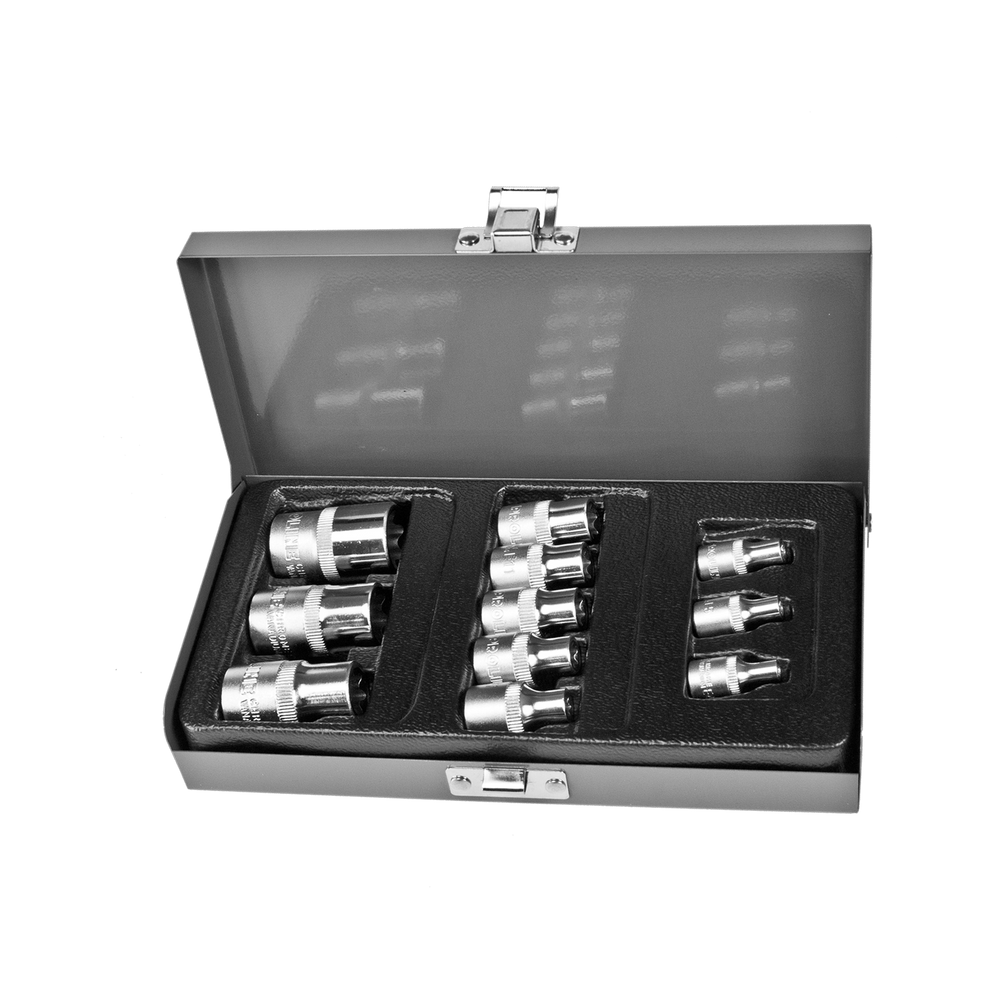 Klucze nasadowe Torx E4-E20 zestaw 11 elementów Proline 18711