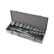 Klucze nasadowe 3/4 19-50 mm CRV zestaw 21 elementy Proline 18811