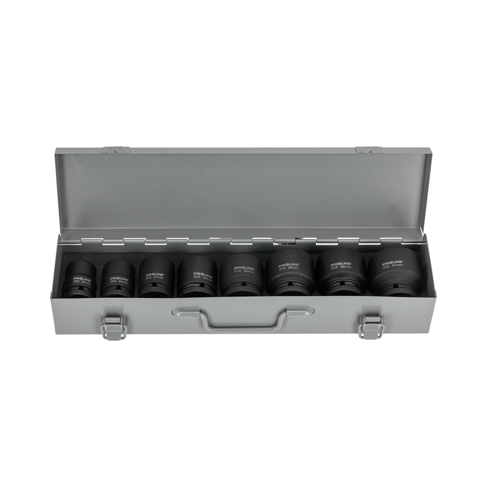Udarowe klucze nasadowe 3/4 22-41 mm oksydowane Proline 18908