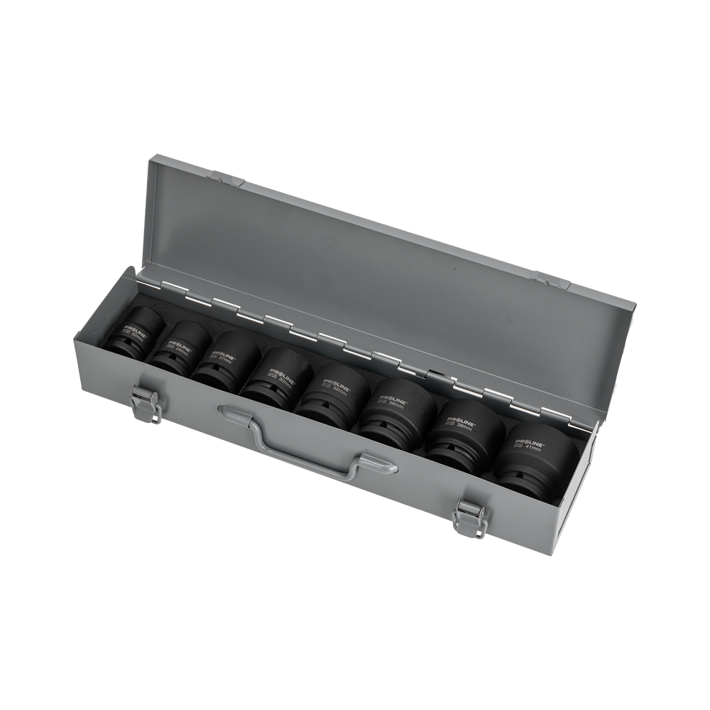 Udarowe klucze nasadowe 3/4 22-41 mm oksydowane Proline 18908