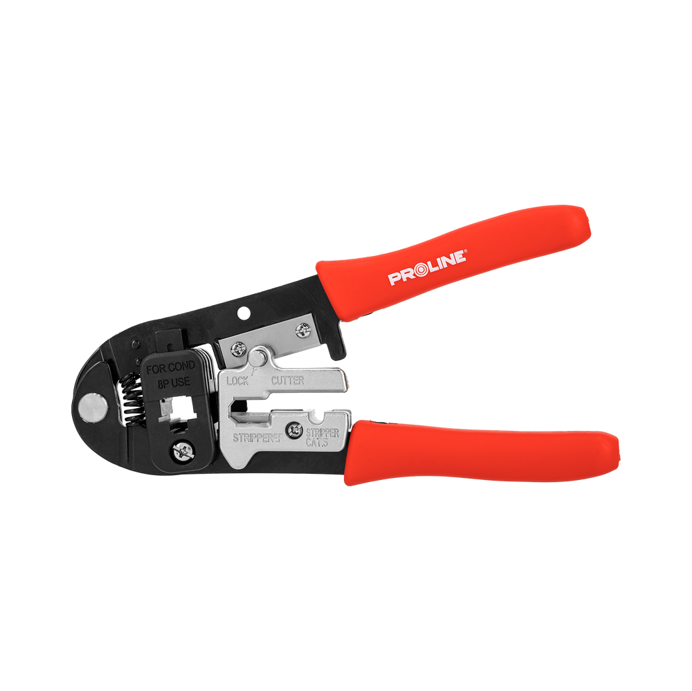 Zaciskarka końcówek telefonicznych RJ11 RJ12 RJ14 RJ45 Proline 28490