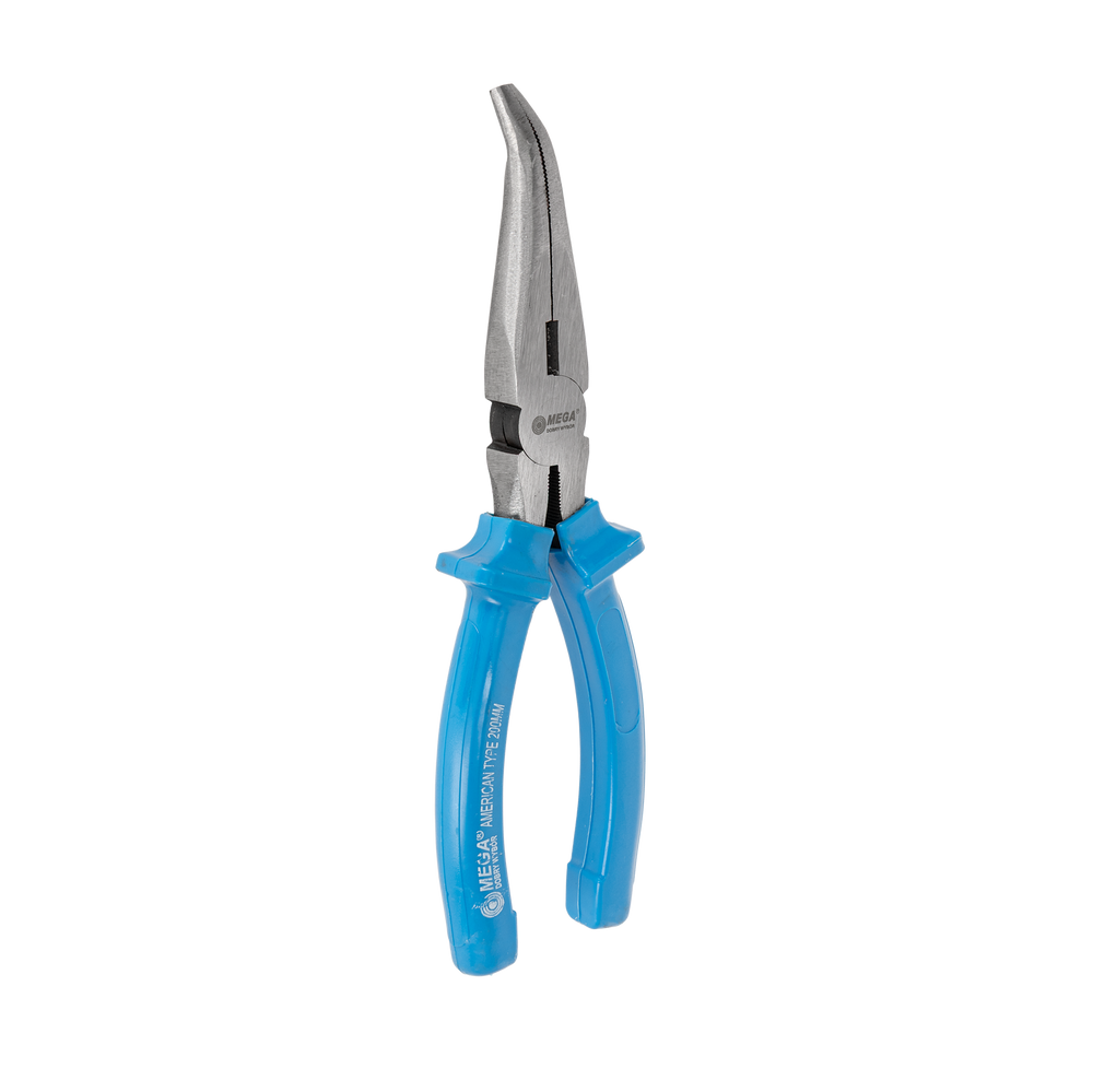 Szczypce półokrągłe wygięte 200 mm Mega 28693