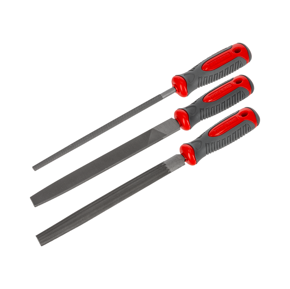 Pilniki do metalu 200 mm zestaw 3 elementy Proline 32255