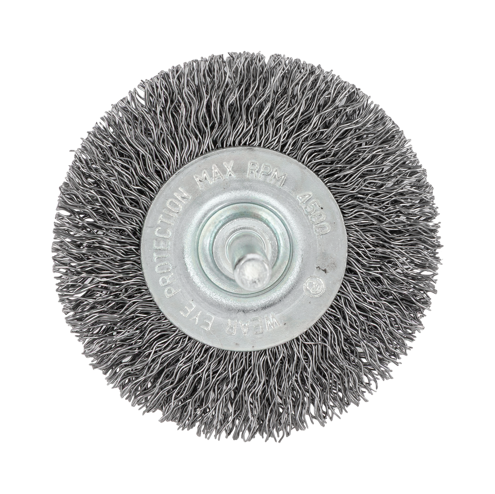 Szczotka tarczowa z drutu falowanego z trzpieniem 63 mm Proline 32426