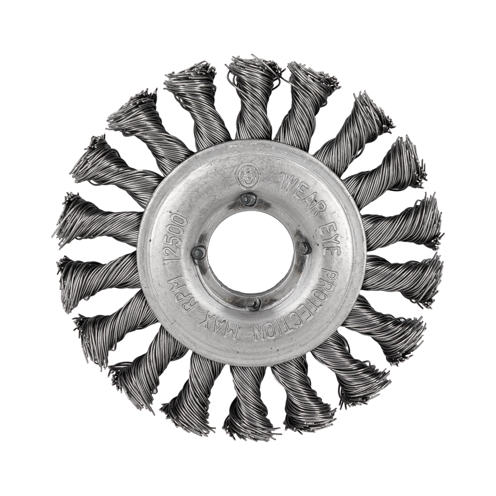 Szczotka tarczowa z drutu skręcanego z otworem 22 mm 100 mm Proline 32550
