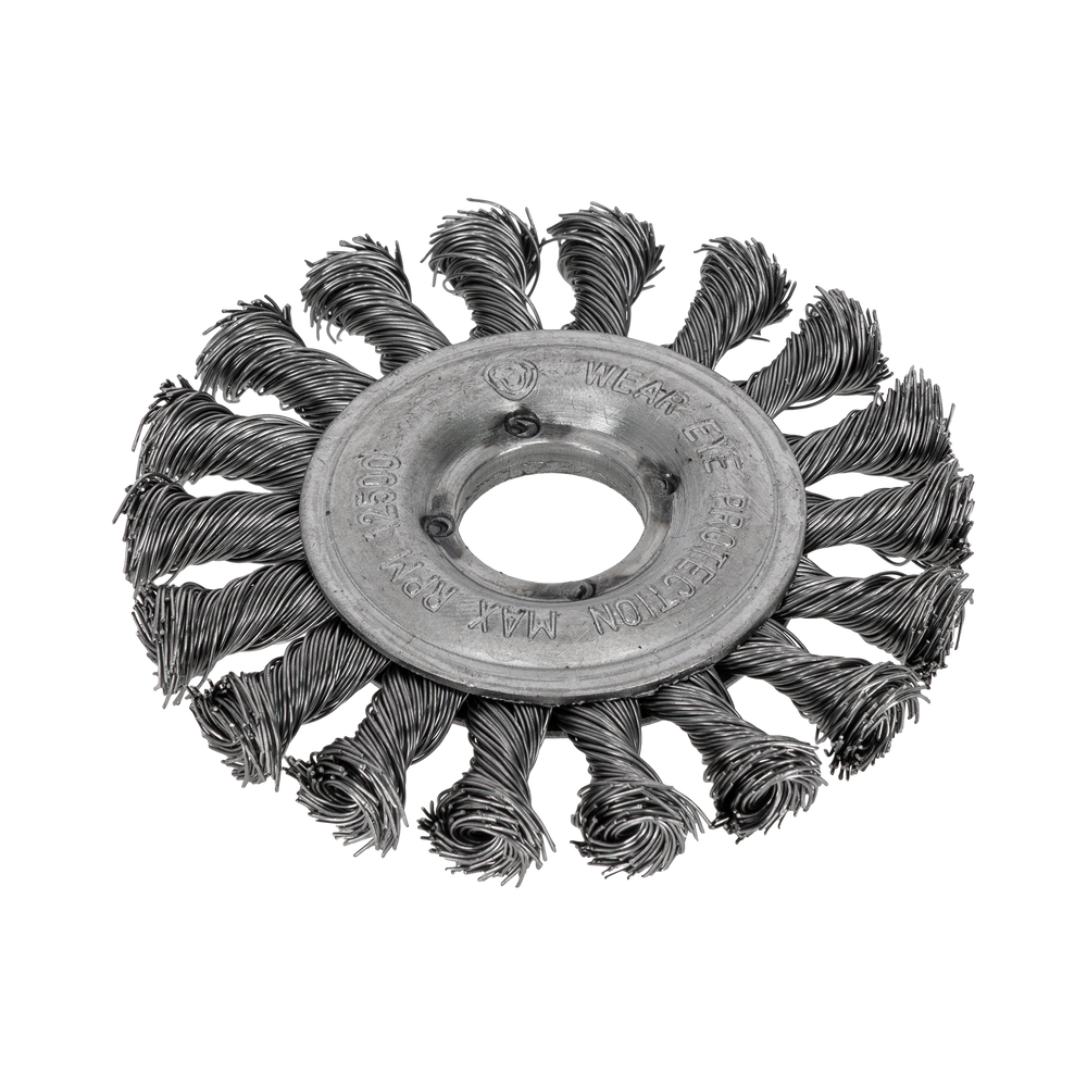 Szczotka tarczowa z drutu skręcanego z otworem 22 mm 100 mm Proline 32550