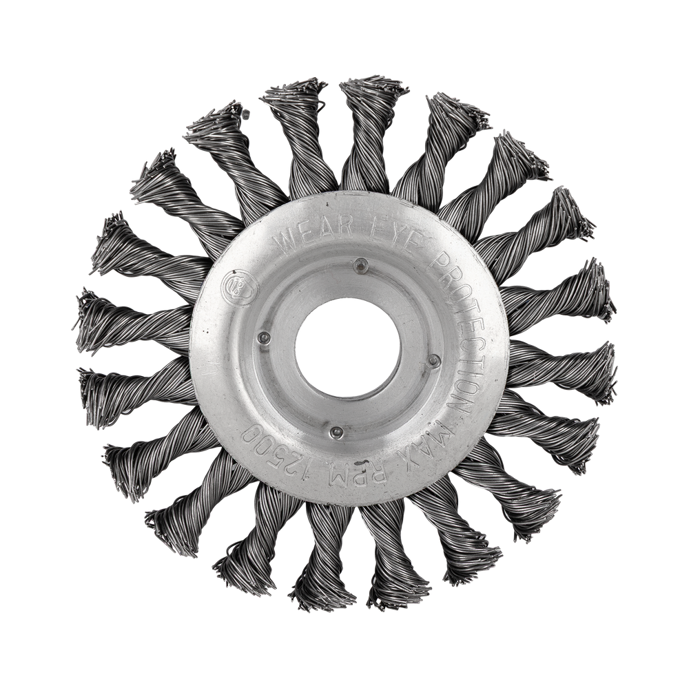 Szczotka tarczowa z drutu skręcanego z otworem 22 mm 115 mm Proline 32551