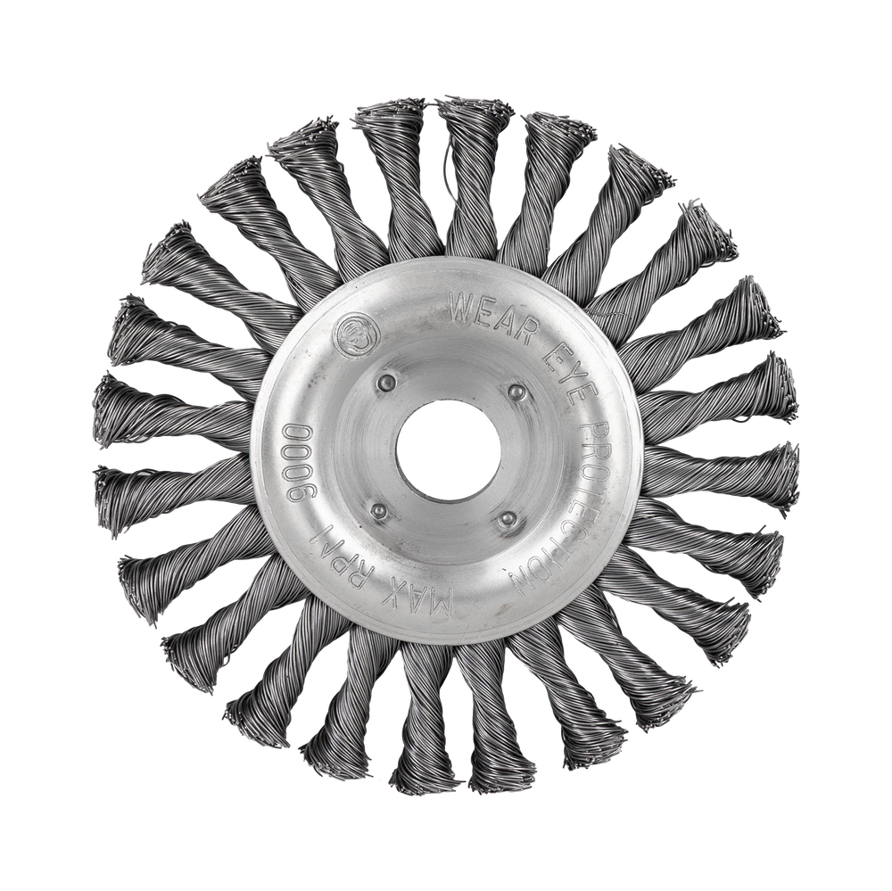 Szczotka tarczowa z drutu skręcane z otworem 22 mm 150 mm Proline 32555