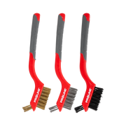 Zestaw szczotek drucianych 3 sztuki 3x7 rzędów 180 mm Proline 32603