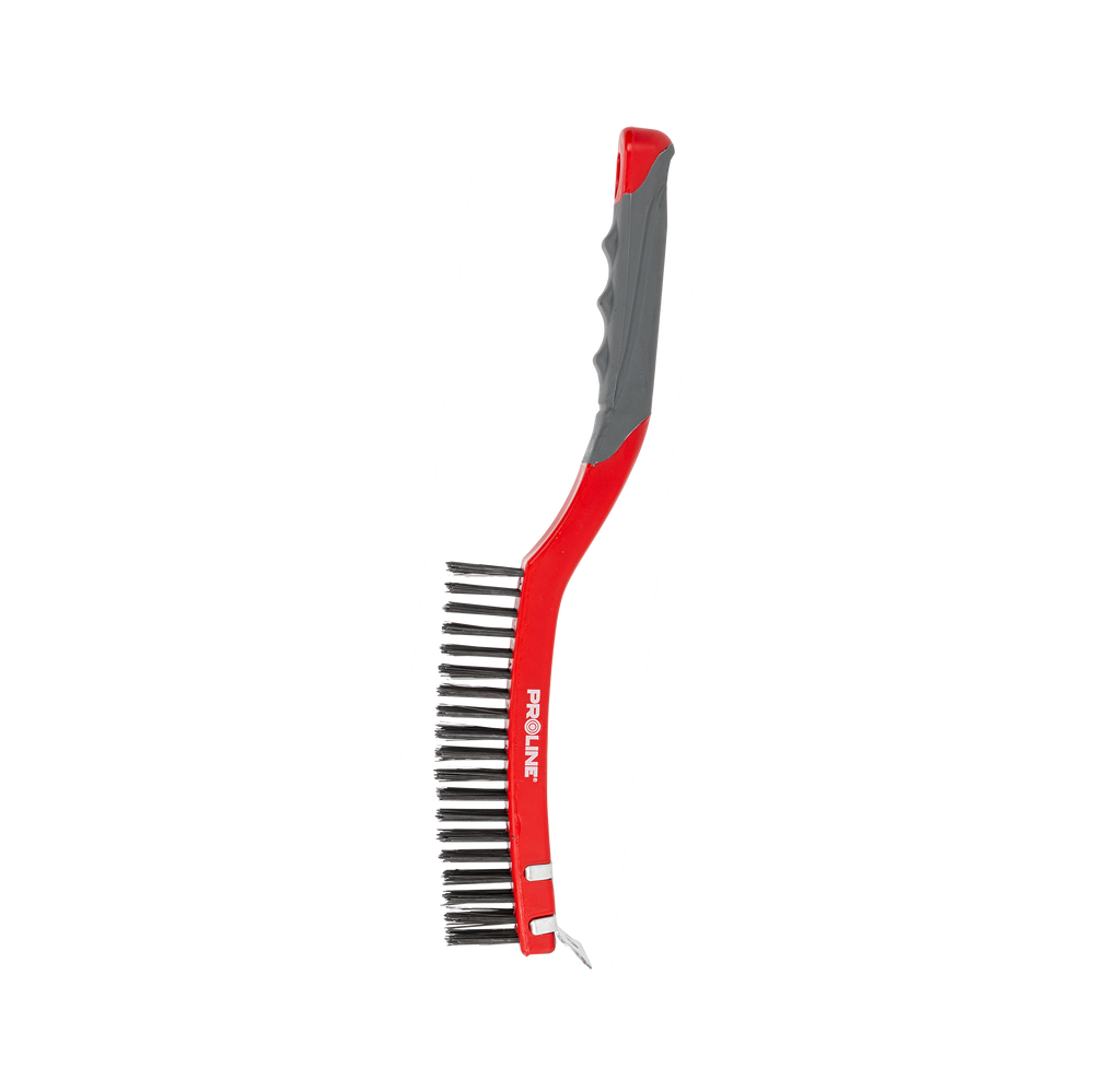 Szczotka druciana stalowa 3x19 rzędów 340 mm Proline 32613