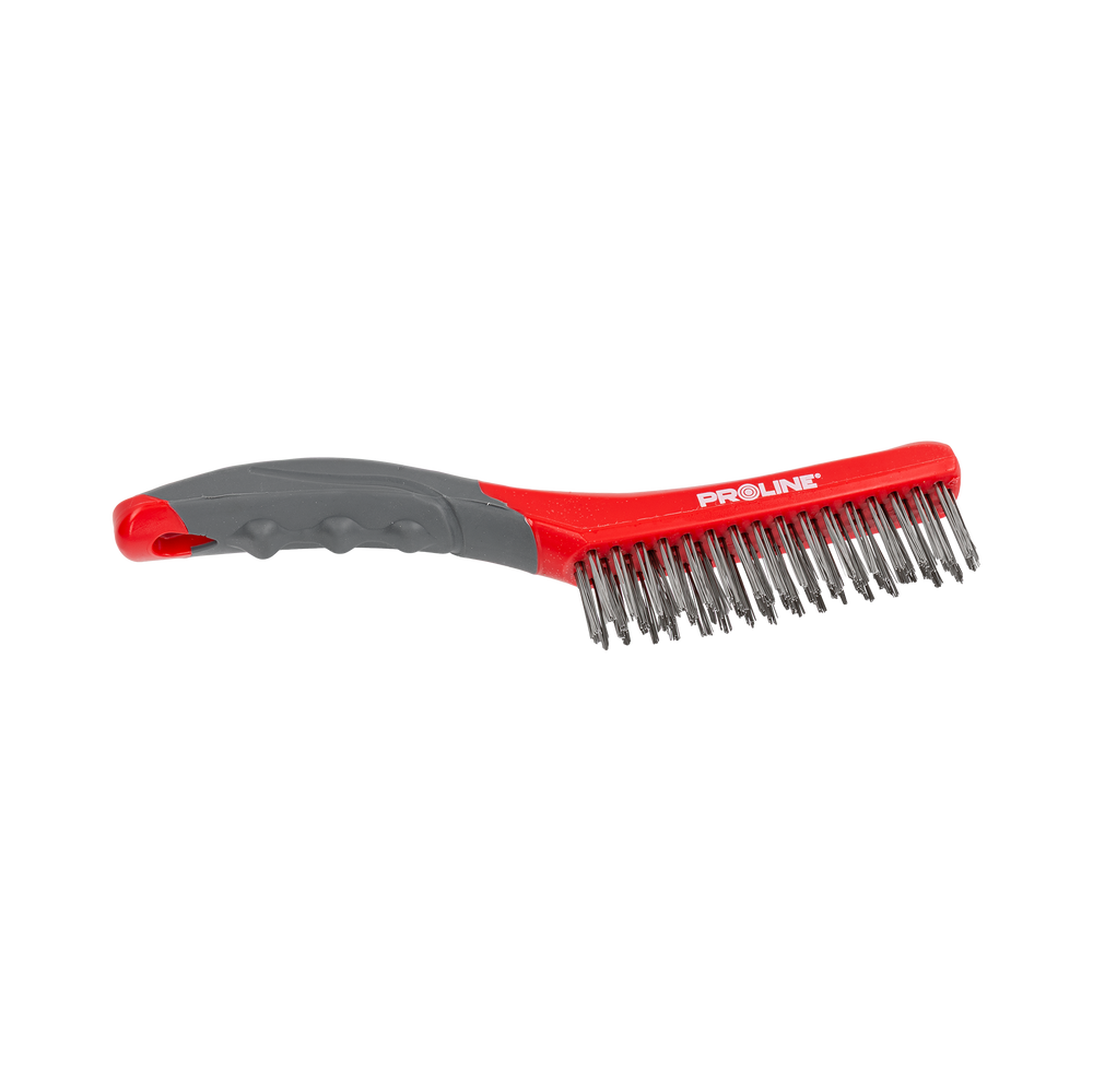 Szczotka druciana ze stali nierdzewnej 4x16 rzędów 260 mm Proline 32624