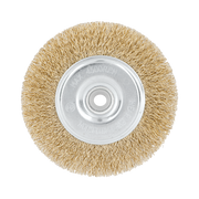 Szczotka tarczowa z drutu falowanego mosiądzowanego z otworem 22 mm 115 mm Proline 32812