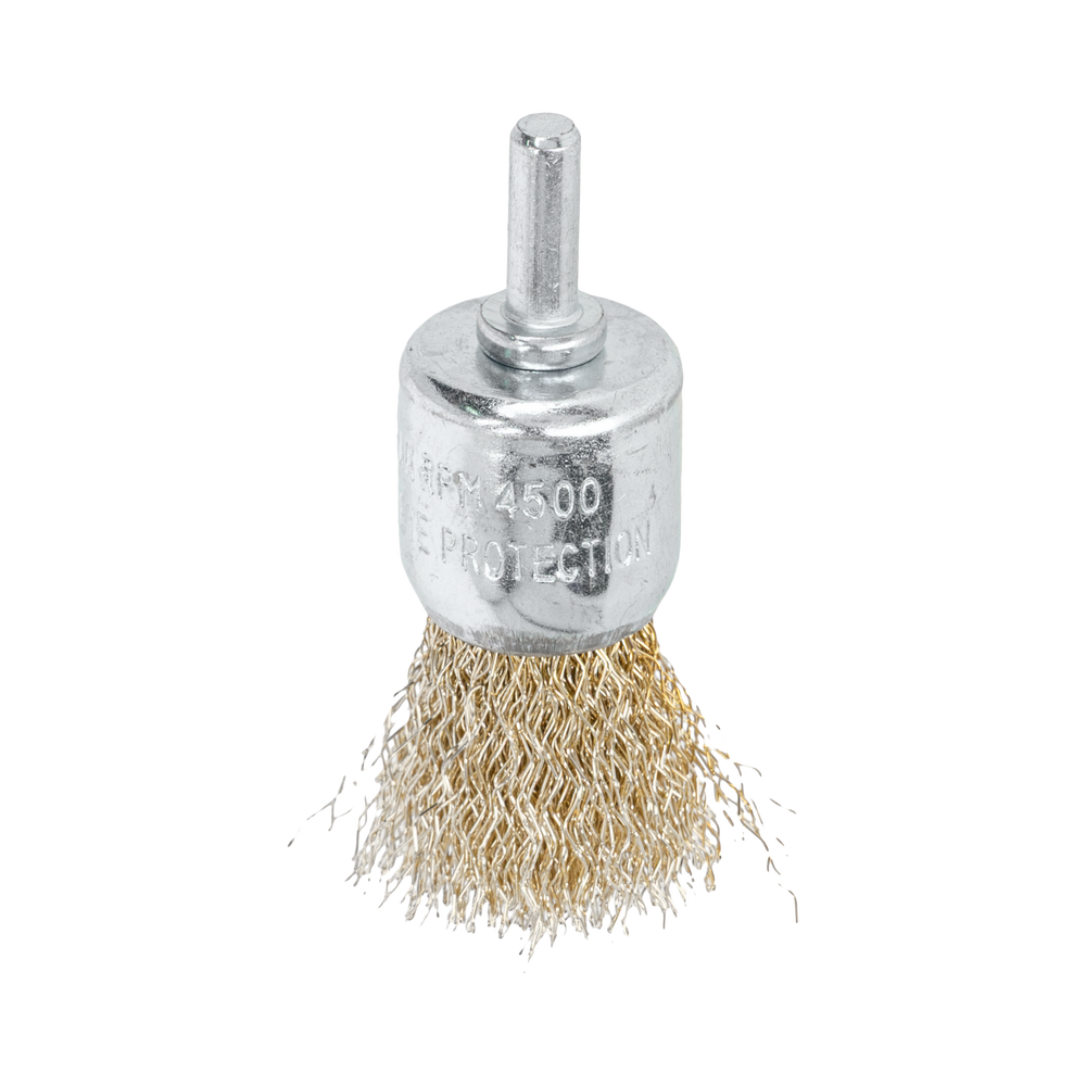 Szczotka pędzelkowa z drutu falowanego miedziowanego z trzpieniem 24 mm Proline 32862