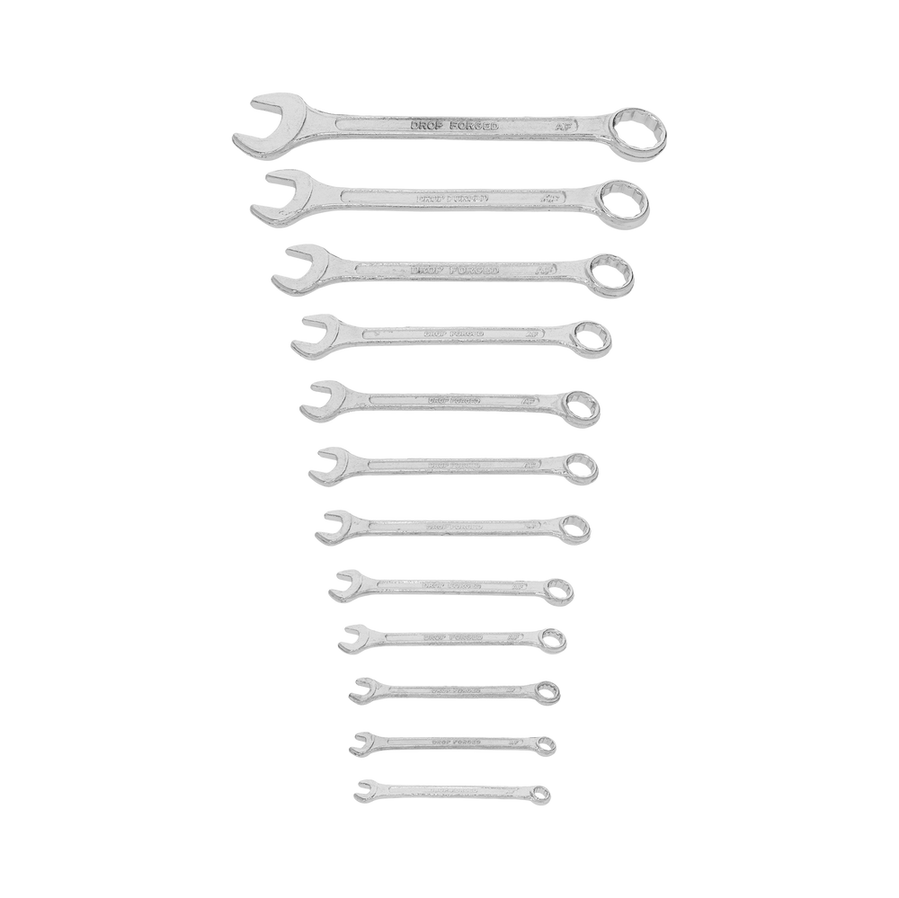 Klucze oczkowo-płaskie 12 elementów 6-22 mm Mega 35012H