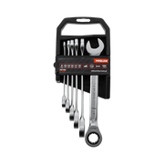 Zestaw kluczy oczkowo-płaskich z grzechotką 6 sztuk 8-19 mm Proline 35145